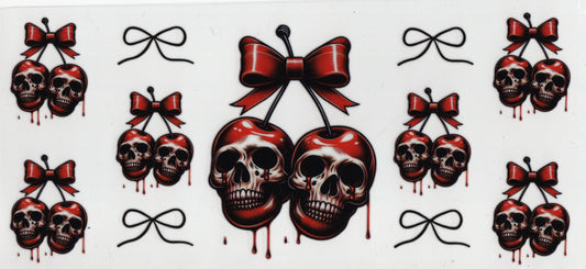 Skulls with bows or roses  - Misc Wraps