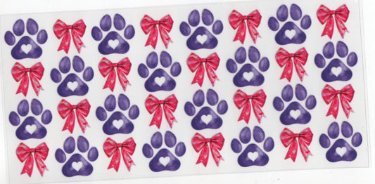 Paw Prints and Bows - Misc Wraps