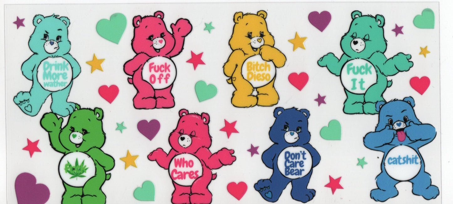 CareBear some have Curse Words - Cartoon Wraps