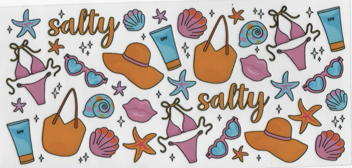 SeaShells ,  Salty Vibes and Sea Animals   - Summer Wraps