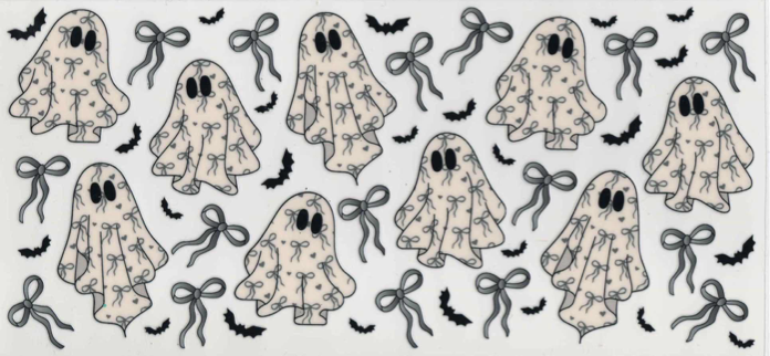 Ghost and Bows  - Horror Wraps