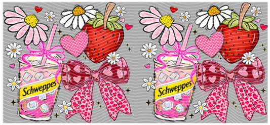 Schweppes with Flowers - Drink Wraps