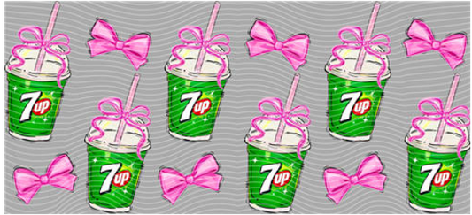 7up with Bows - Drink Wraps